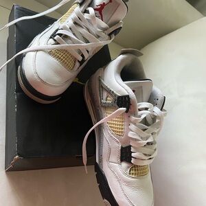 Air Jordan Cement White and Black Sneakers